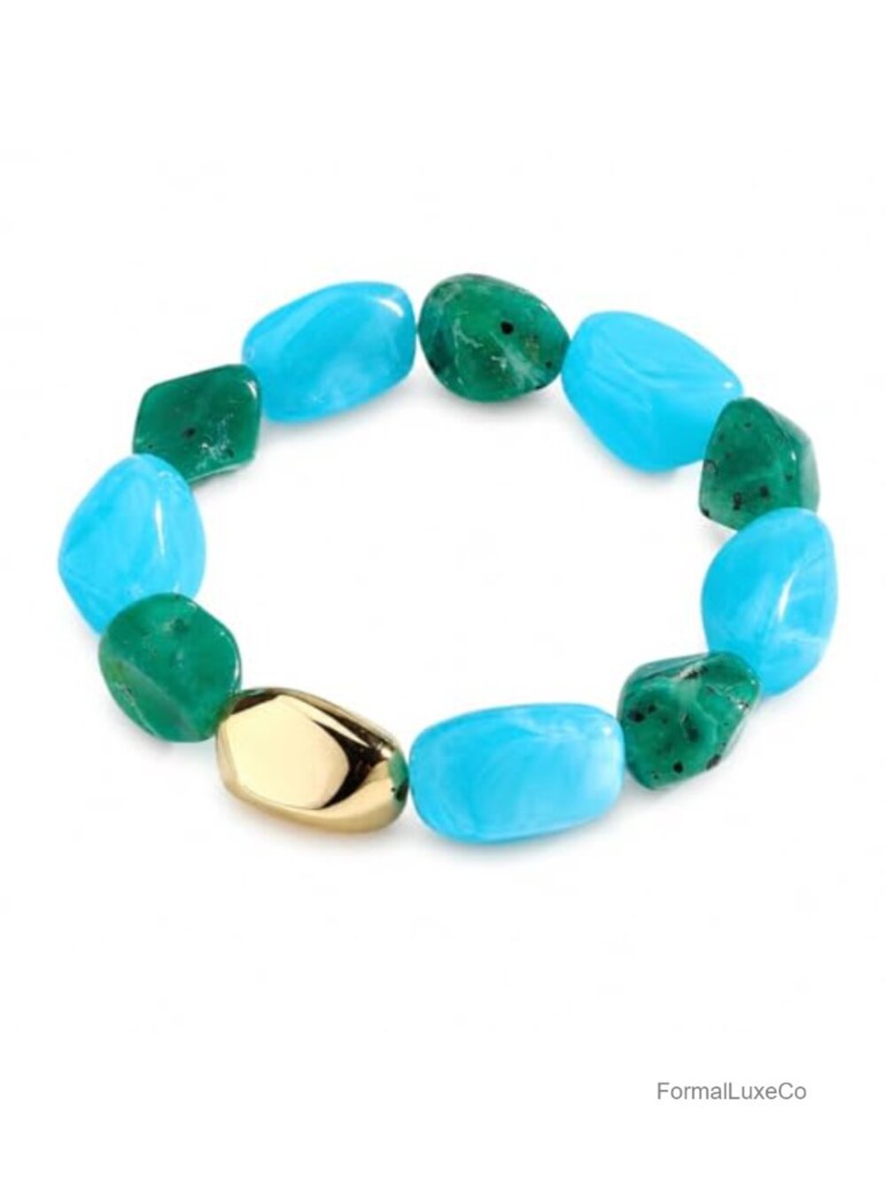 Chunky Resin Stretch Bracelet Statement Jewelry Women Gift